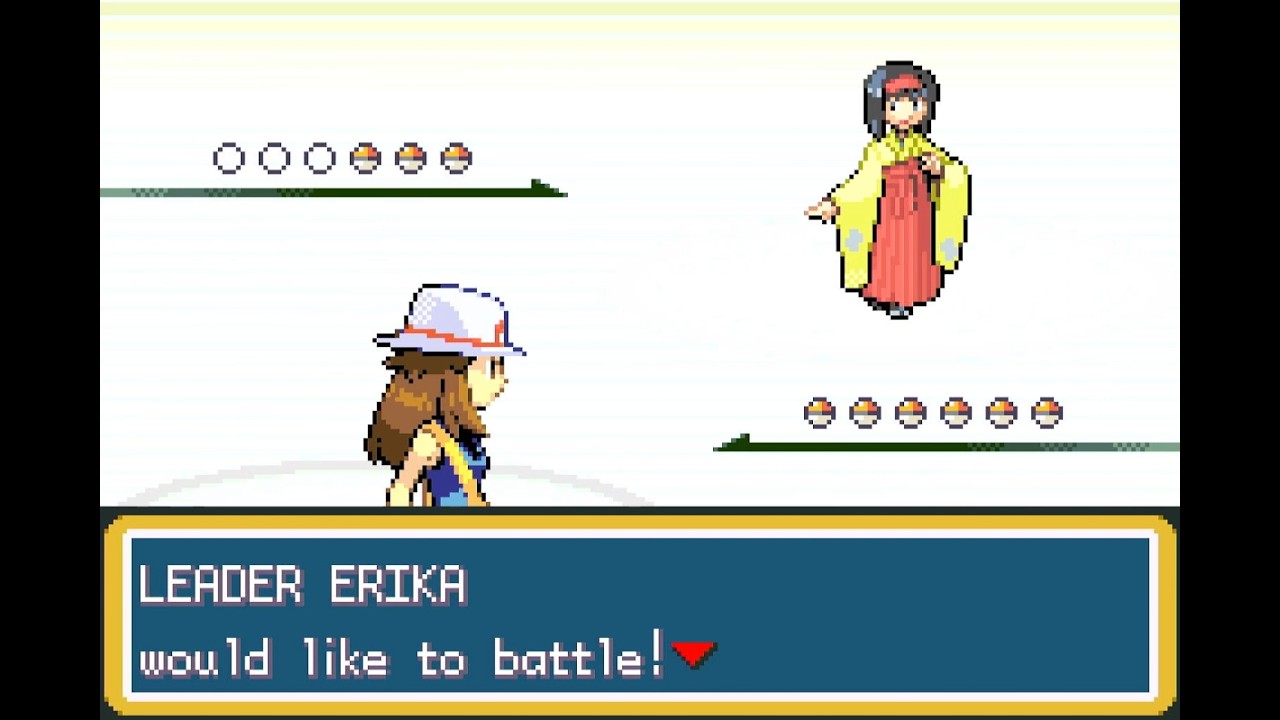 Pokémon Leaf Green - Erika Gym Leader Battle