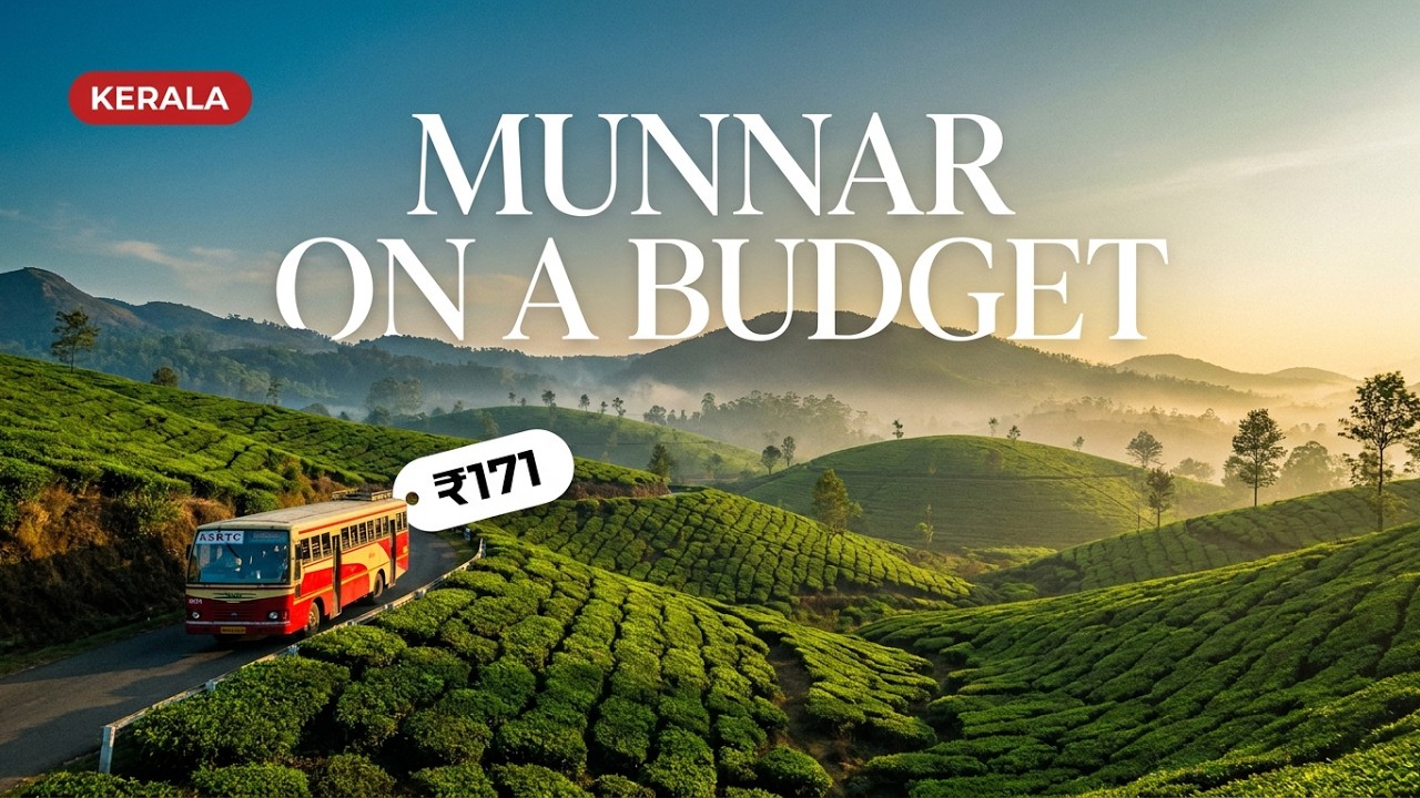 KOCHI to MUNNAR in just Rs 171 | MUNNAR is STUNNING | Accommodation amidst TEA PLANTATIONS !