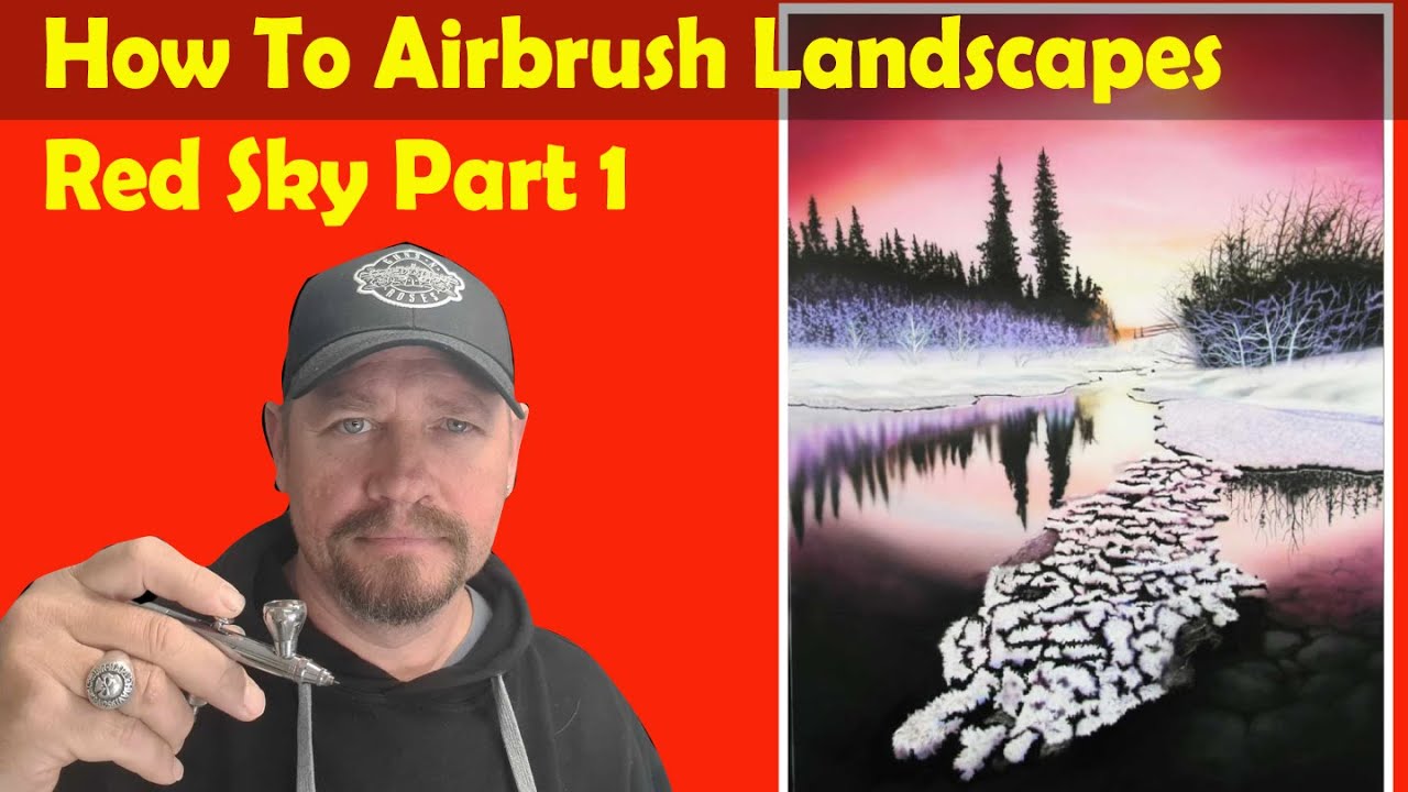 How to Airbrush Landscapes  Red Sky 1