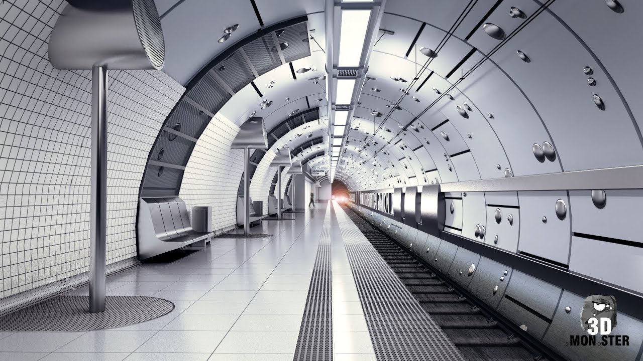 Making of / Metro Scene / Cinema 4D / Timelapse / V-Ray / Photoshop