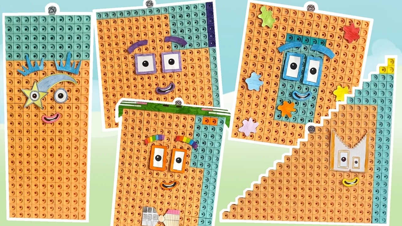 Конструктор Numberblock Mathlink 250-259 | Гигантские кубики Numberblocks | Изучаем числа и множи...
