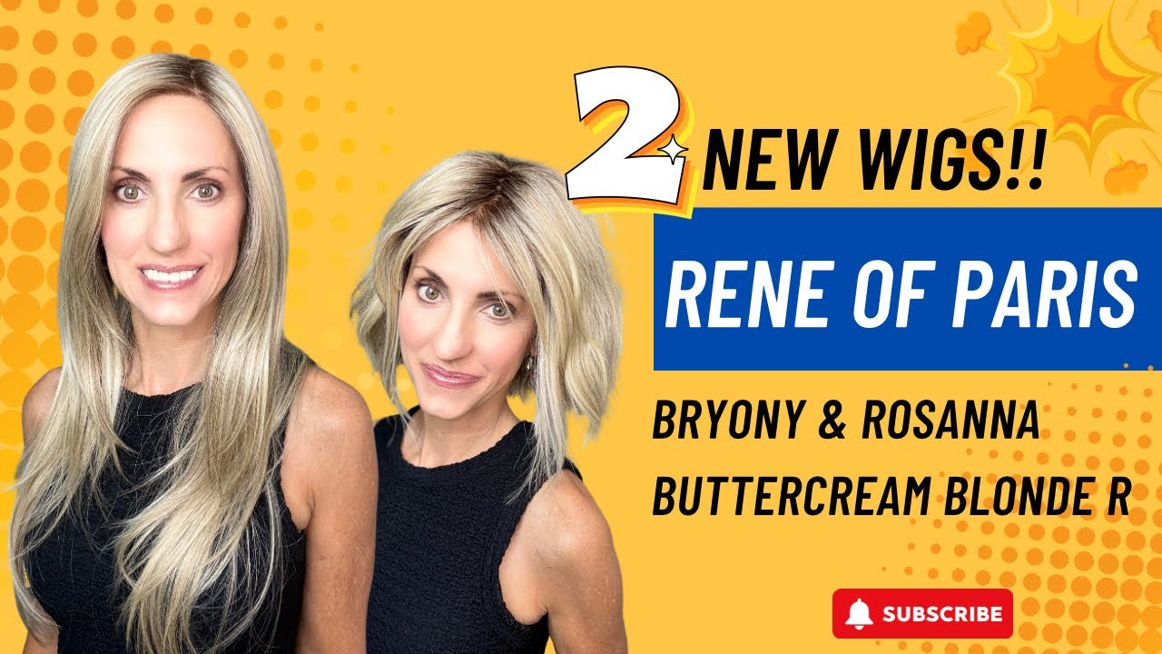 2 NEW Wigs! Rene of Paris BRYONY & ROSANNA Buttercream Blonde R Wig Review! Affordable too!