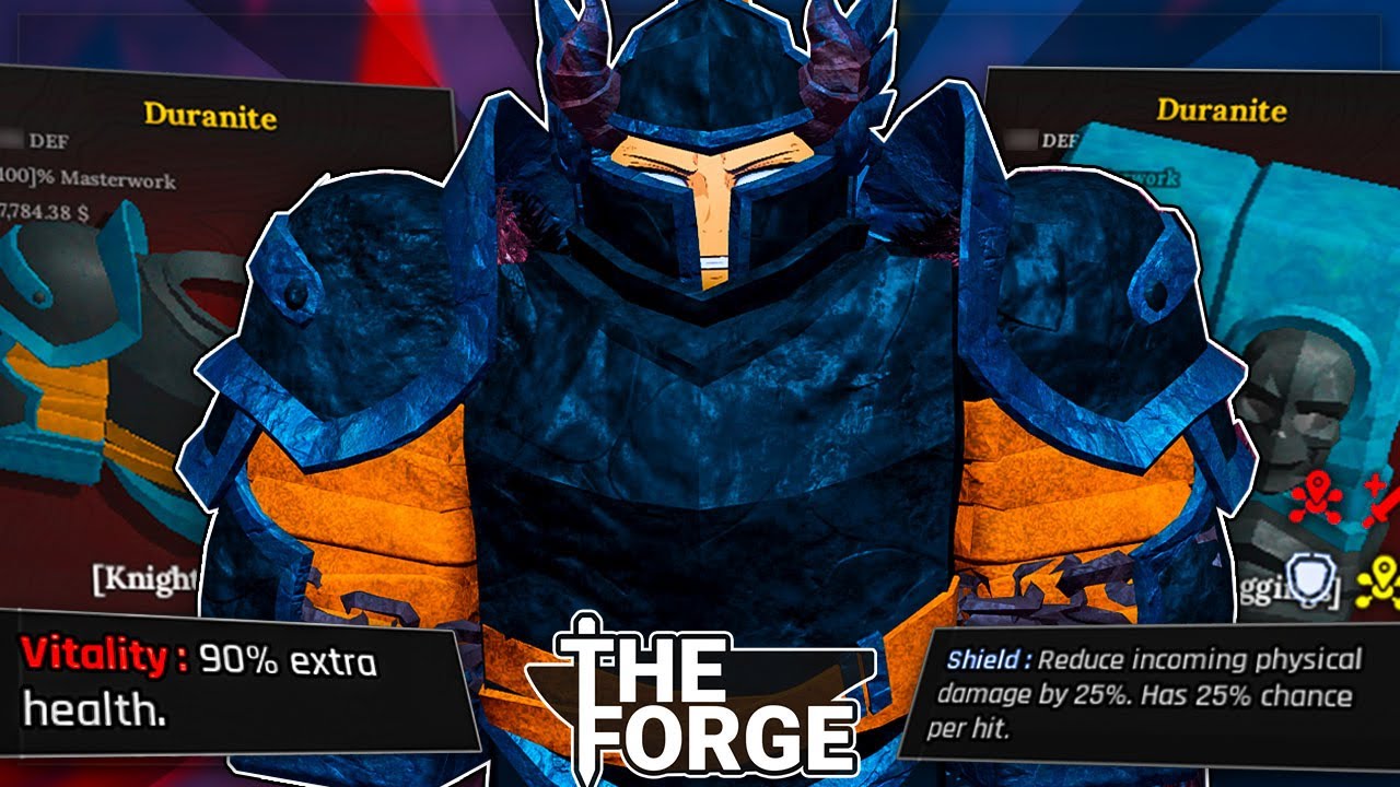 I Crafted FULL *DURANITE* Armour (OP SHIELD) In The FORGE!