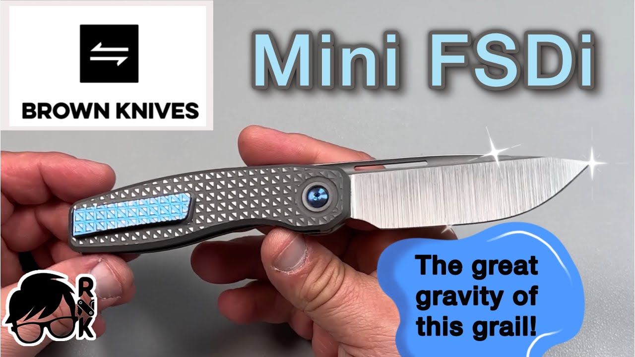 Review/impressions of a special knife, the Brown Knives Mini FSDi. Yeah, this is really cool!