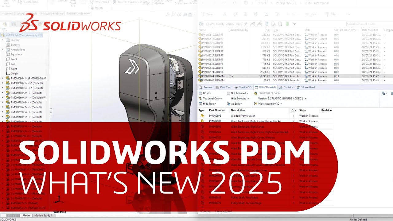 SOLIDWORKS PDM &ndash; What's New 2025