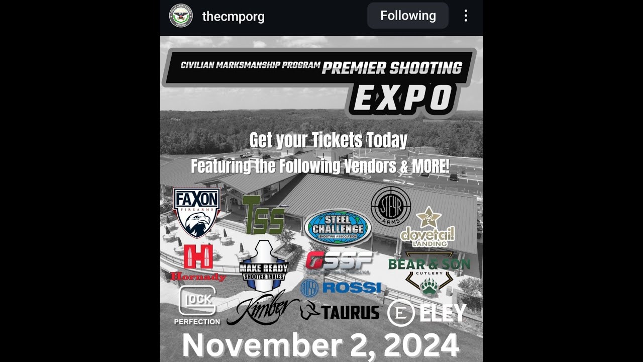 CMP Shooting Expo 2024 At  the Talladega Marksmanship Park