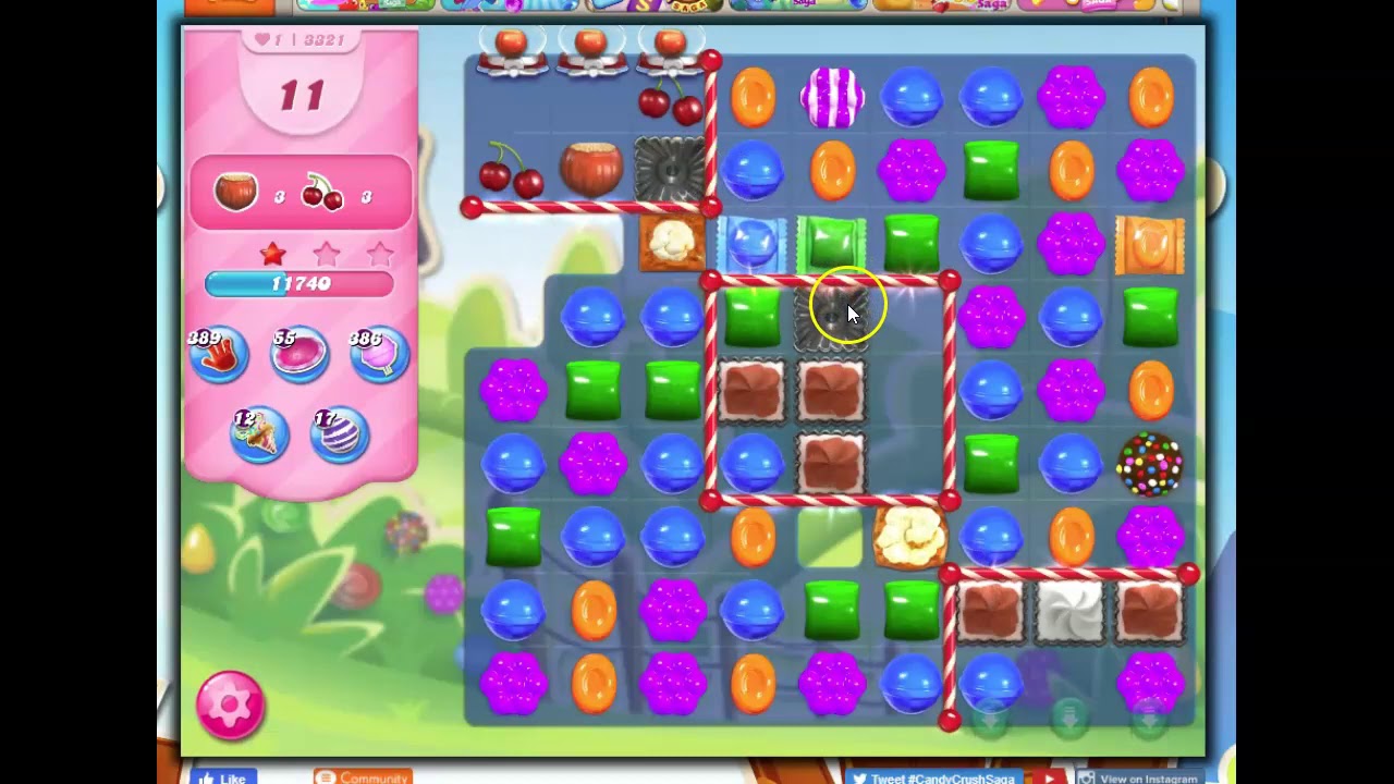 GLITCH HUNT: Candy Crush Level 3321  Win