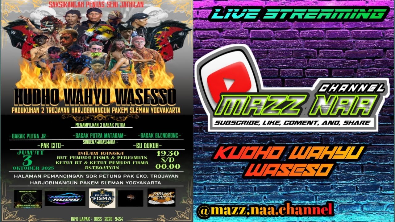 #live kesenian Jathilan KUDHO WASESO JATI📍 Trojayan, harjobinangun, Pakem, Sleman