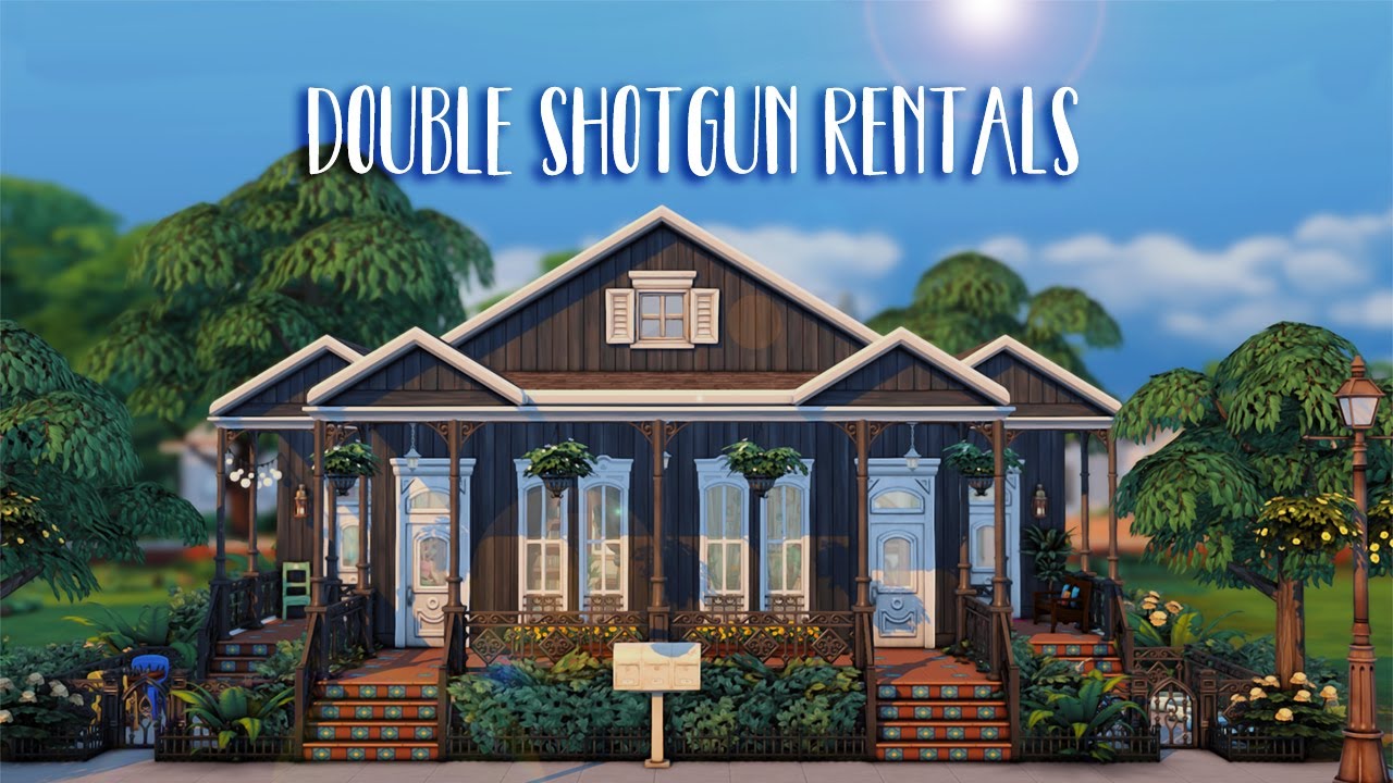 Double Shotgun Rentals 🔑...(Sims 4 Speed Build)