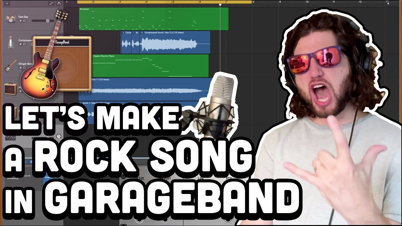 How to Make a Rock Song in GarageBand with Guitar & Midi