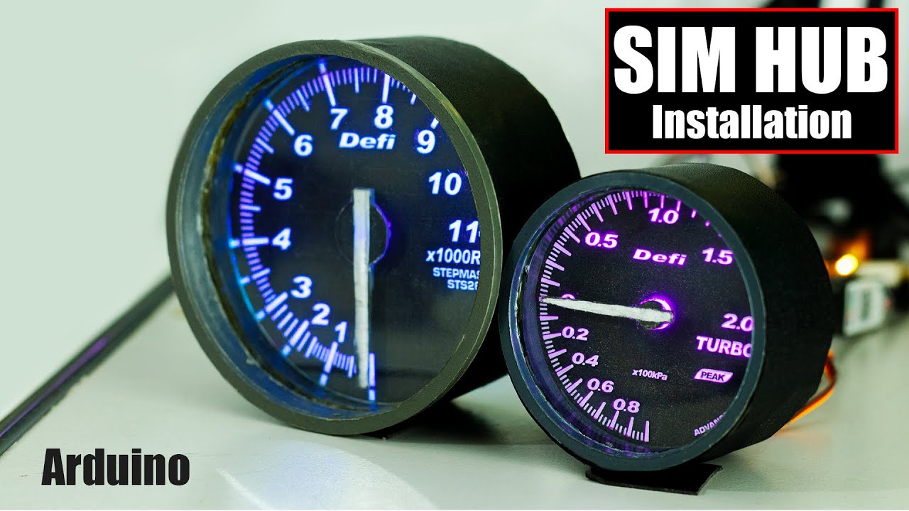 GAUGE INSTALLATION ( SETUP ) | ARDUINO | SIM HUB