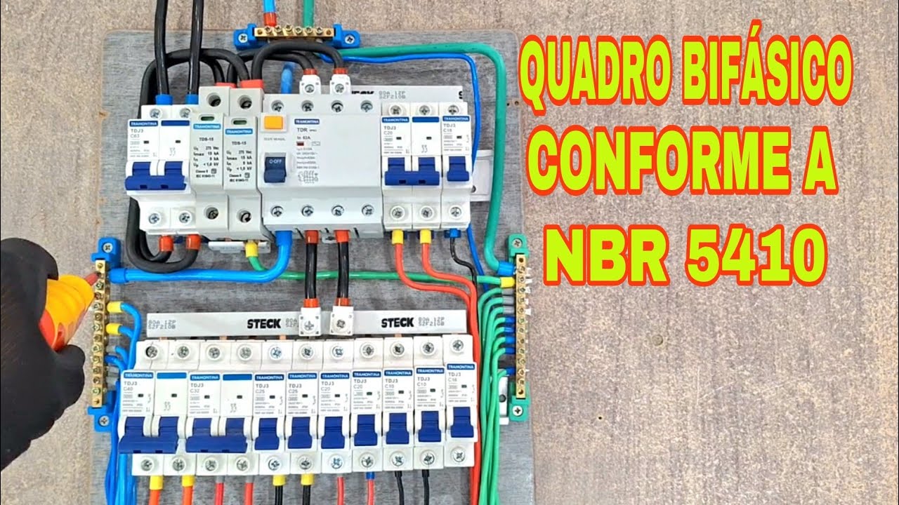 COMO INSTALAR UM QUADRO DE DISTRIBUIÇÃO BIFÁSICO COMPLETO 