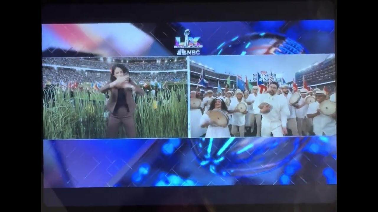 Bad Bunny Apple Music halftime show in ASL part 2 #asl  #superbowl #superbowlhalftimeshow #badbunny 