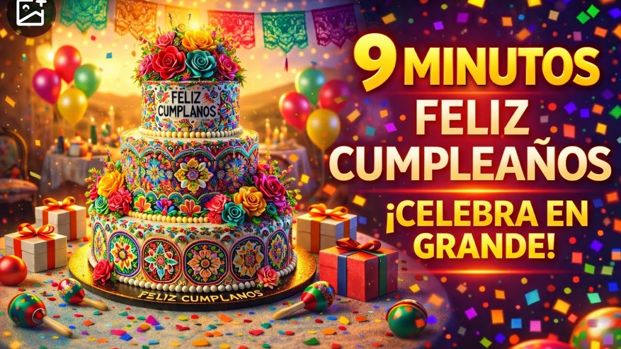 Feliz Cumpleaños con Pasteles Hermosos Música Alegre para Celebrar en Grande