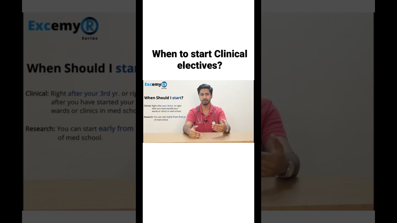 When to start clinical electives?