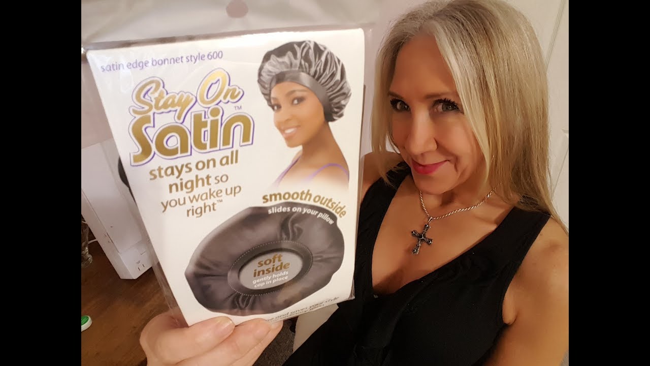 Stay-On Satin Sleep Cap | No-Slip Sleep Bonnet | Protect Hair