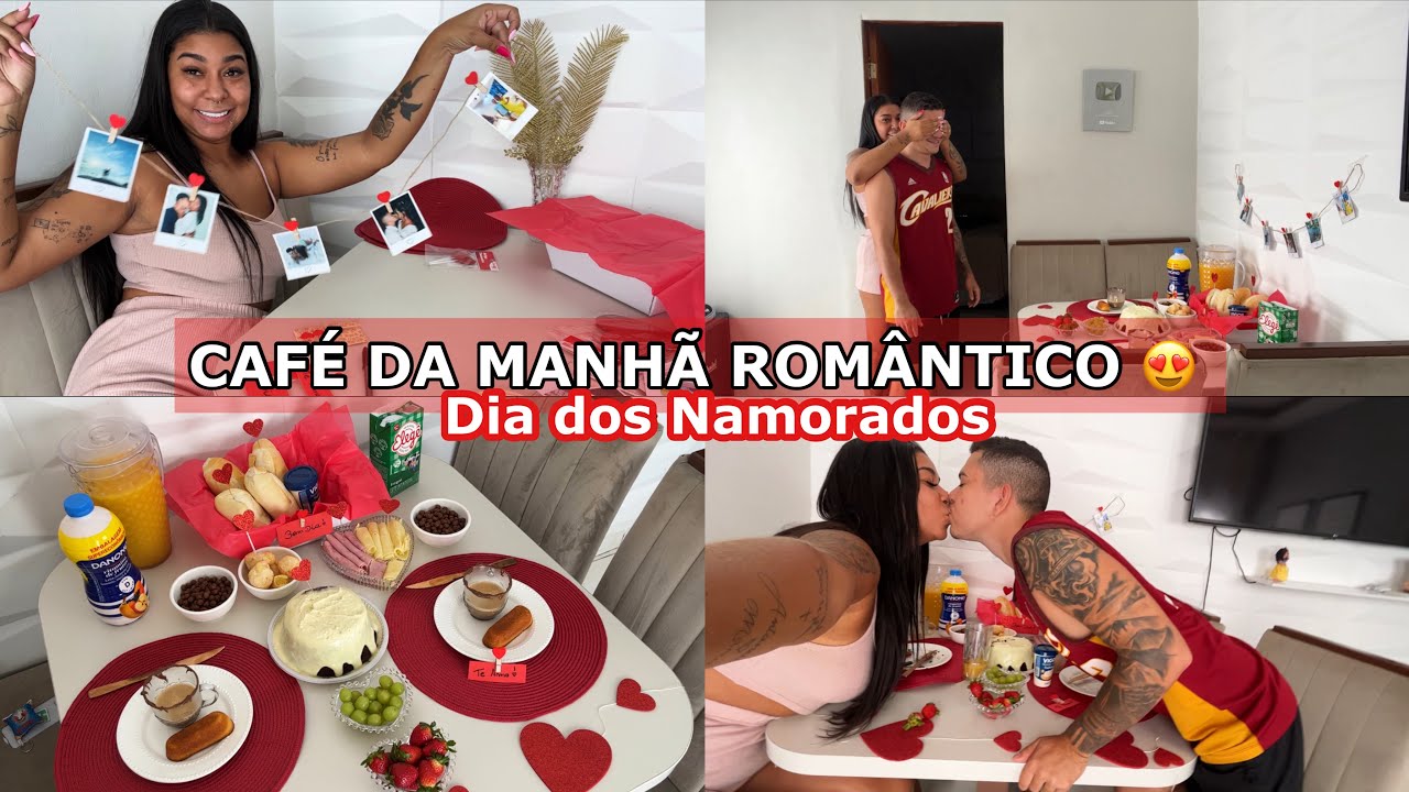 CAFÉ DA MANHÃ ROMÂNTICO| Especial DIA DOS NAMORADOS❣️👩🏽‍❤️‍👨🏻