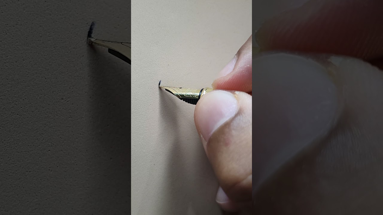 Caligrafia com caneta tinteiro em E.V.A...#shorts, #lettering, #caligrafia, #fyp, #paravoce, #viral