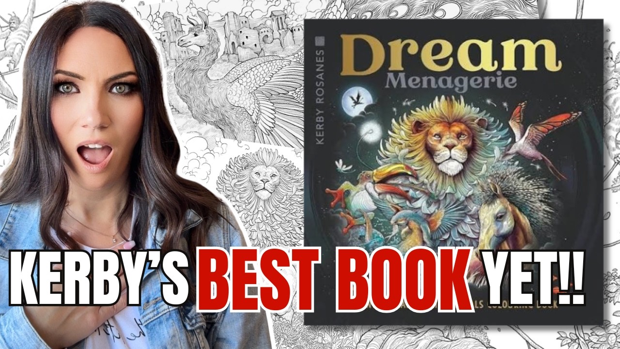 Kerby Rosanes DREAM MENAGERIE | Обзор новой раскраски и её листание