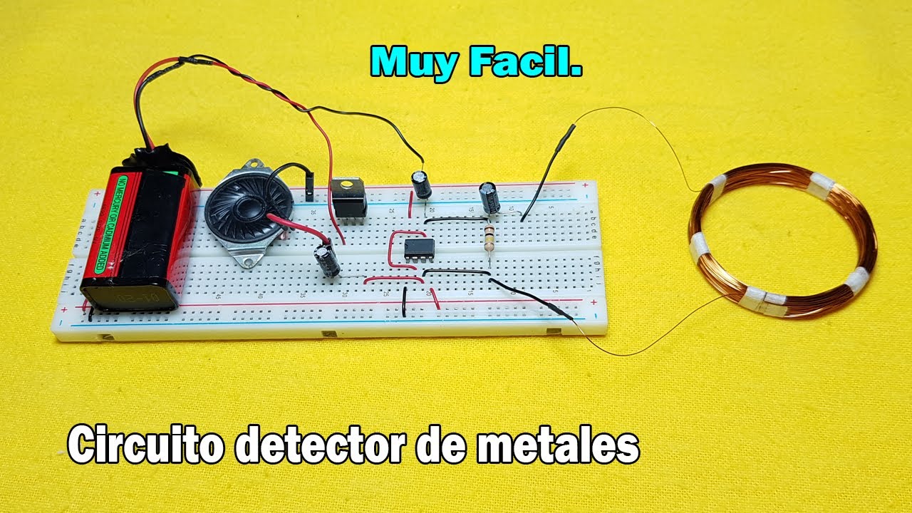 ✅Como hacer un circuito detector de metales | En protoboard paso a paso | Parte 1