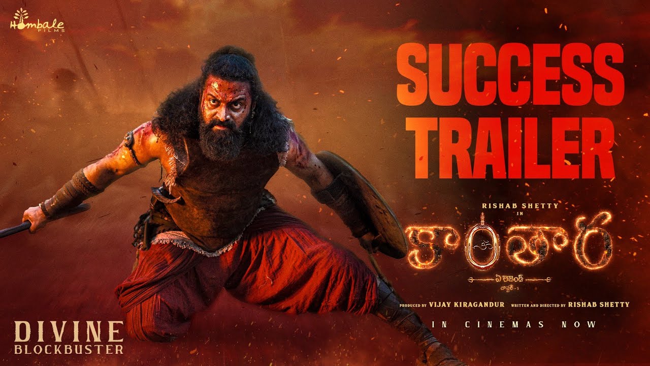Kantara Chapter 1 Telugu Success Trailer | Rishab Shetty, Rukmini Vasanth | Hombale films