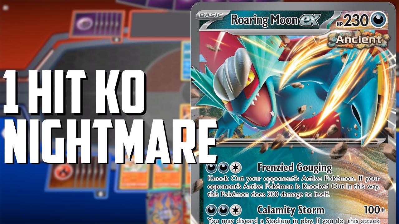 TURBO Roaring Moon ex IS BACK! TOP 8 at 2,000 player tournament! - (Pokemon TCG Deck List + Matches)