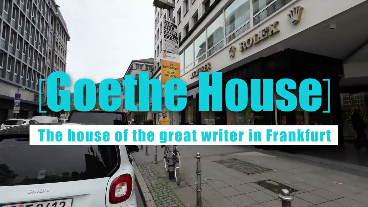 [4K] Goethe House - The house of the great writer in Frankfurt.