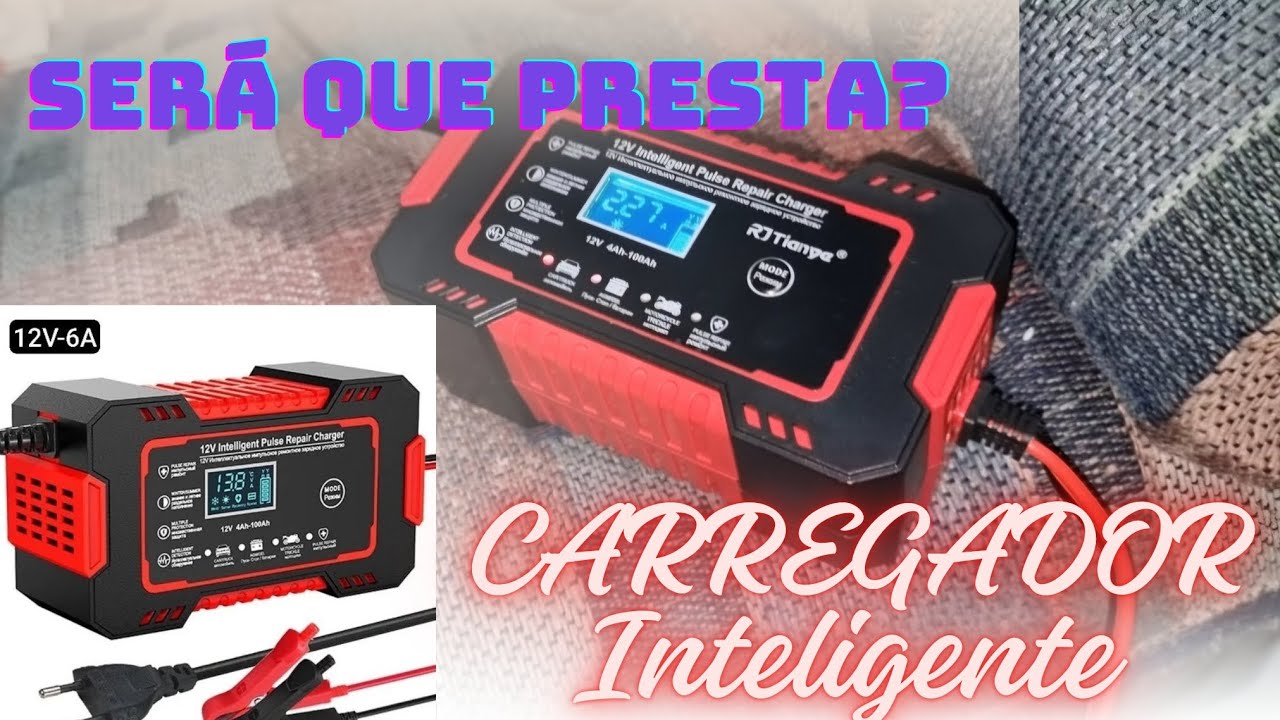 TESTE DO CARREGADOR DE BATERIA INTELIGENTE DA SHOPEE