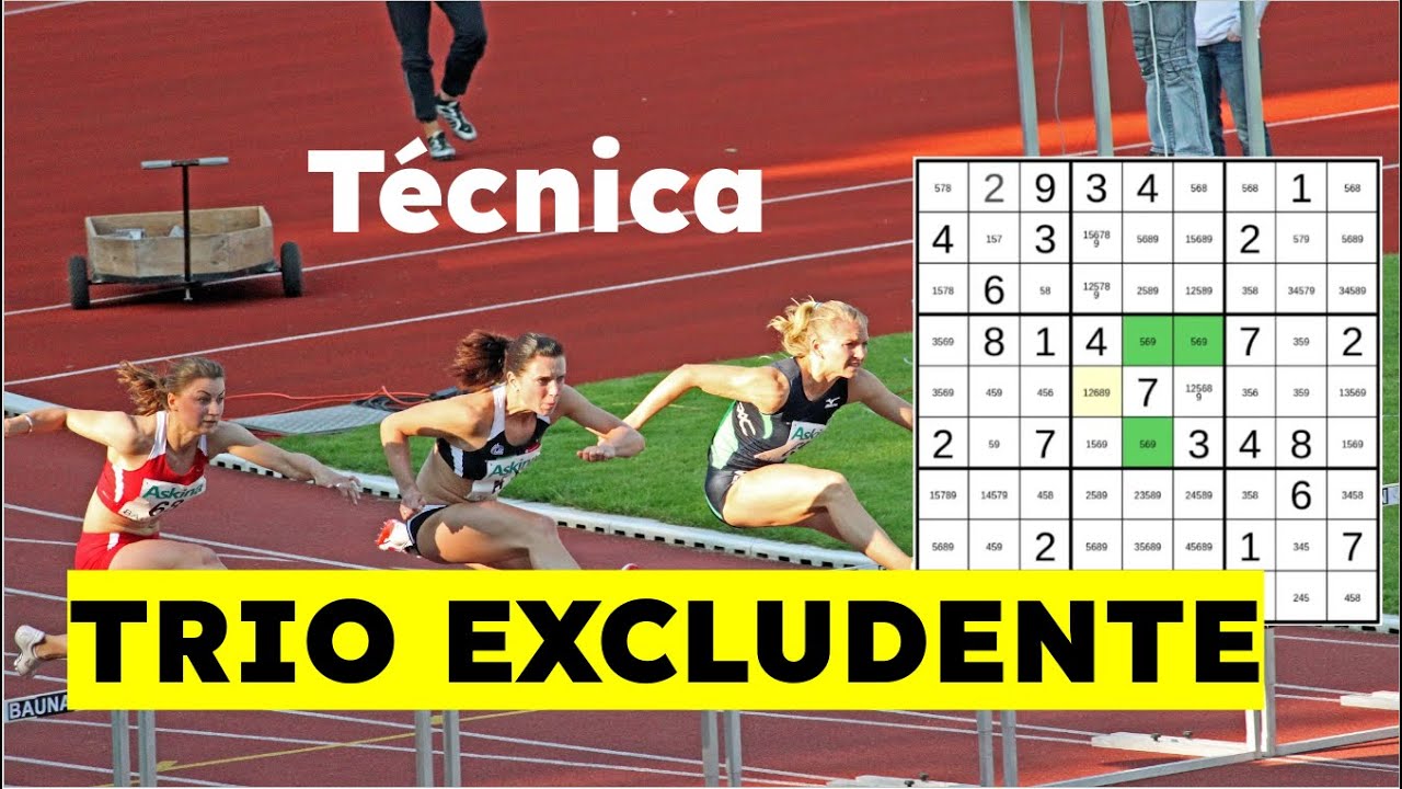 SUDOKU Técnica do TRIO EXCLUDENTE_Naked Triple