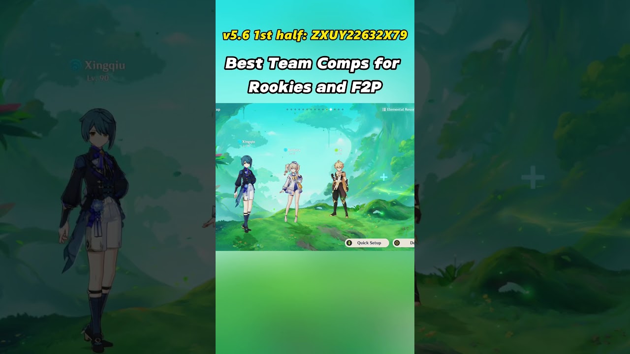 team comps for f2p #genshinnow #genshin #genshinimpact