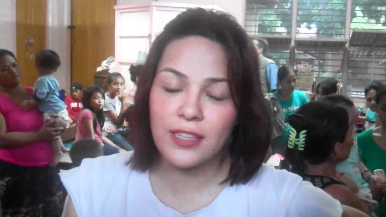 KC Concepcion Visits Families Hit By Typhoon Washi