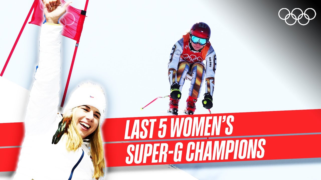 Last 5 women's Super-G skiing champions! ⛷🥇