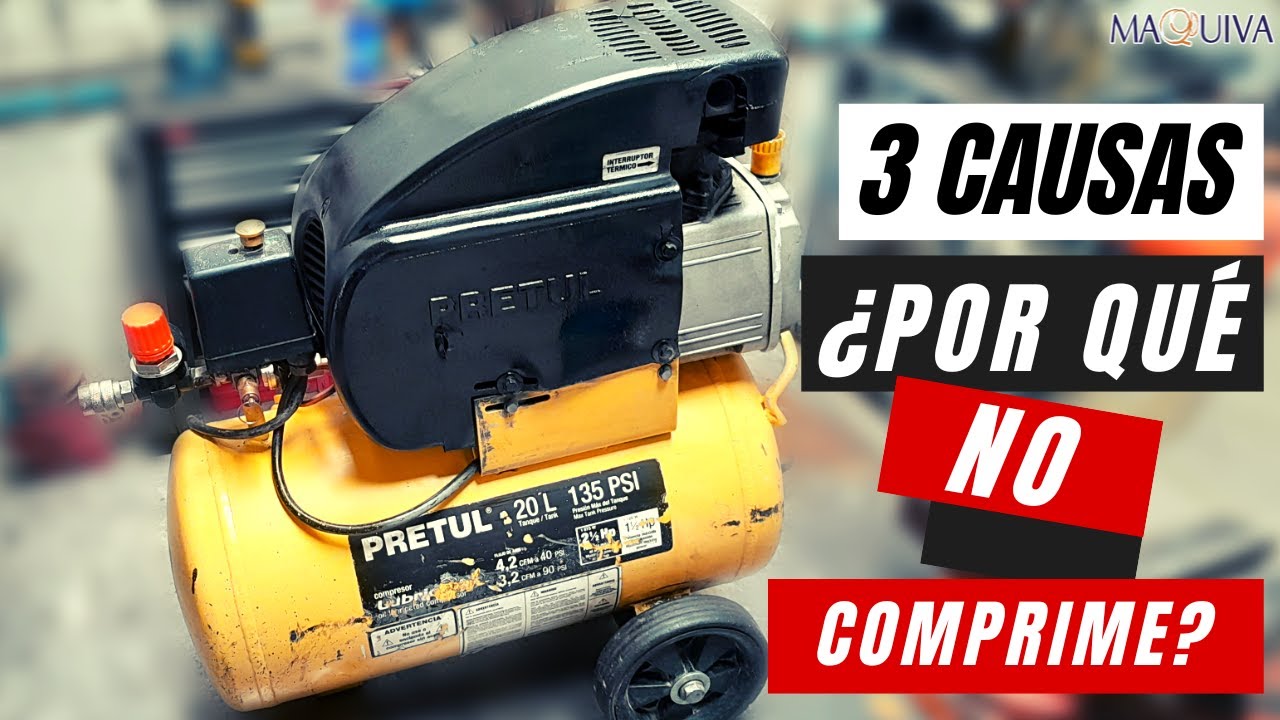 MULTIFALLAS EN COMPRESOR PRETUL / NO CARGA AIRE / @MAQUIVA RENTABLE Y EFECTIVA