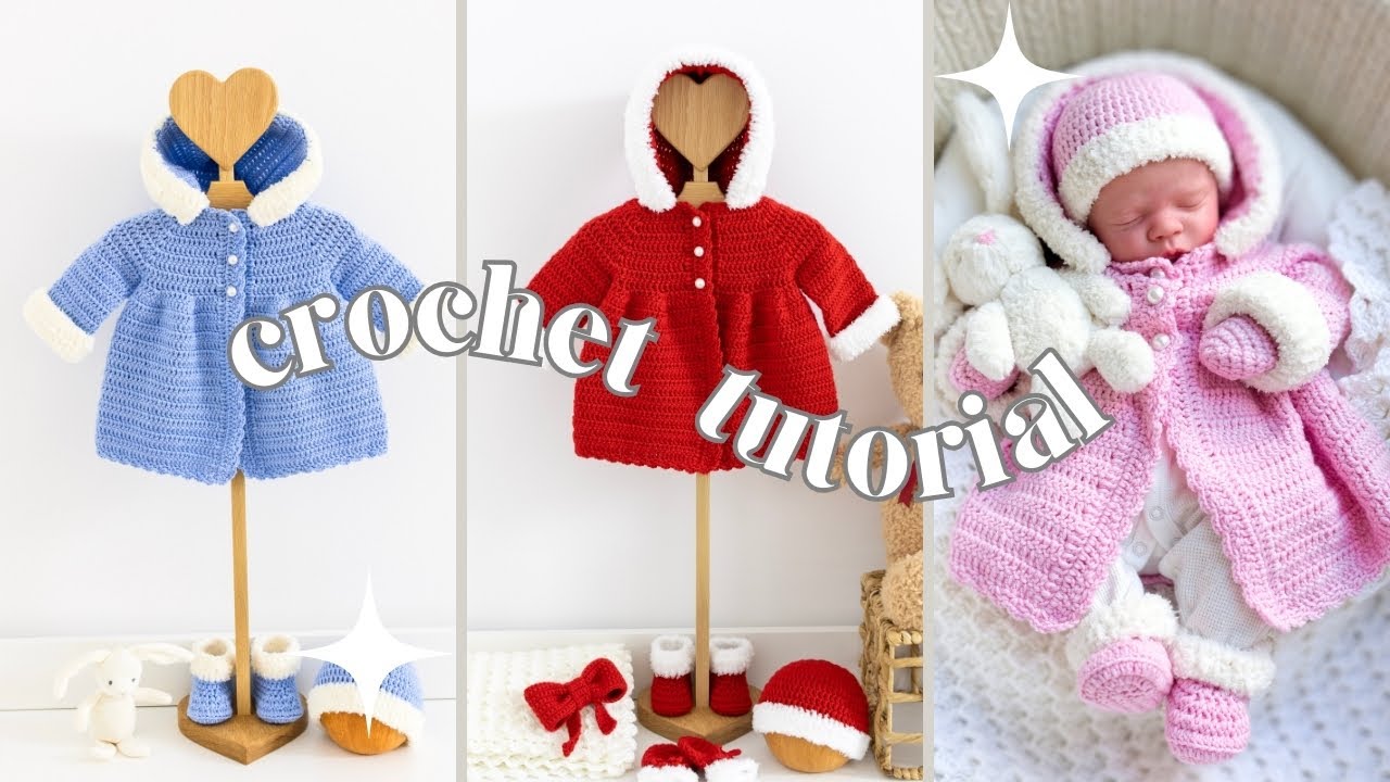 🎄Пальто с капюшоном крючком EASY! (с меховой оторочкой COSY) 🥰