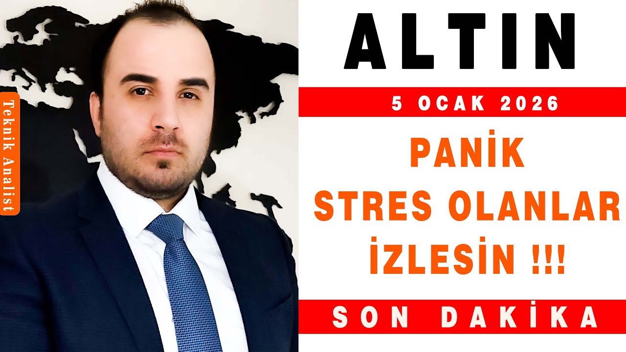 ALTIN ANALİZİ PANİK VE STRES OLANLAR !!!  |  ŞENOL KAAN  |  05.01.2026
