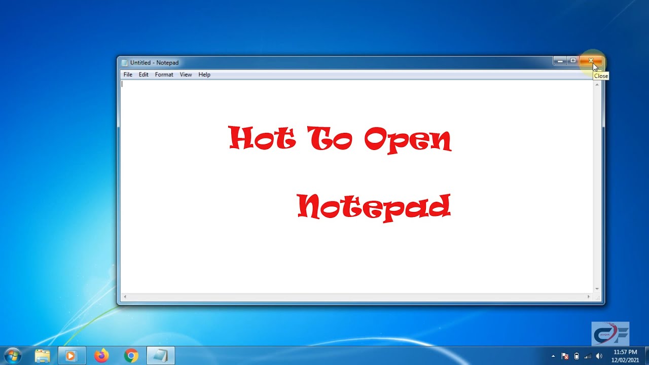 How to Open Notepad