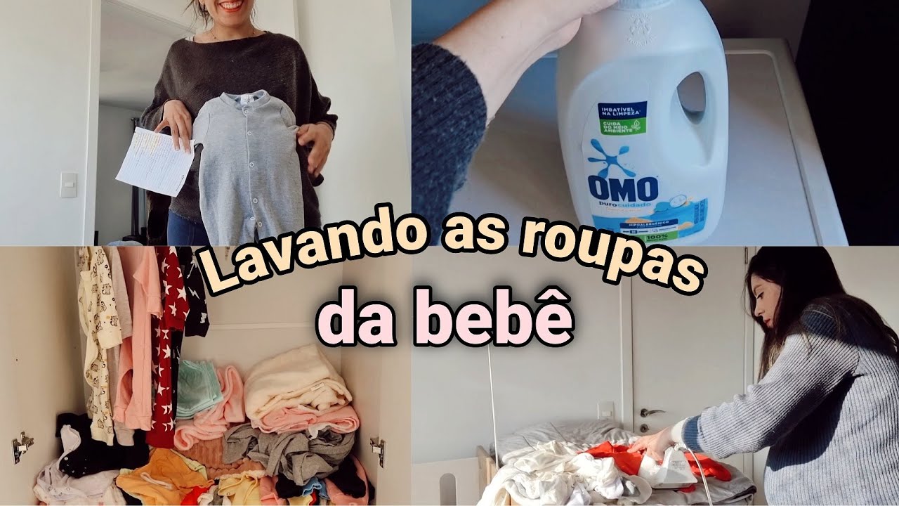 Lavando as roupinhas da baby 😍