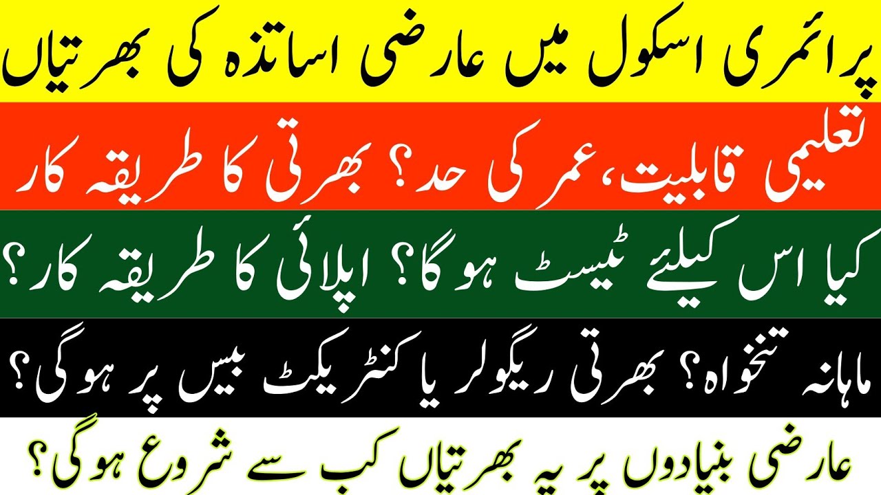 Temporary PST Jobs 2026 | 10,000 PST Vacancies Announced || How to Apply for these Jobs?Full Details