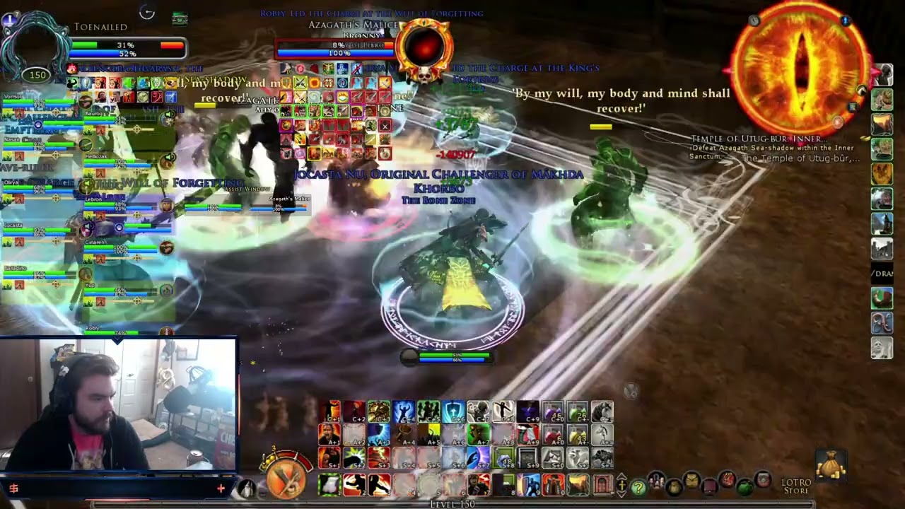 LOTRO - Glamdring Server - Crab T3 Temple Re-Clear - Wing 3 Boss 1