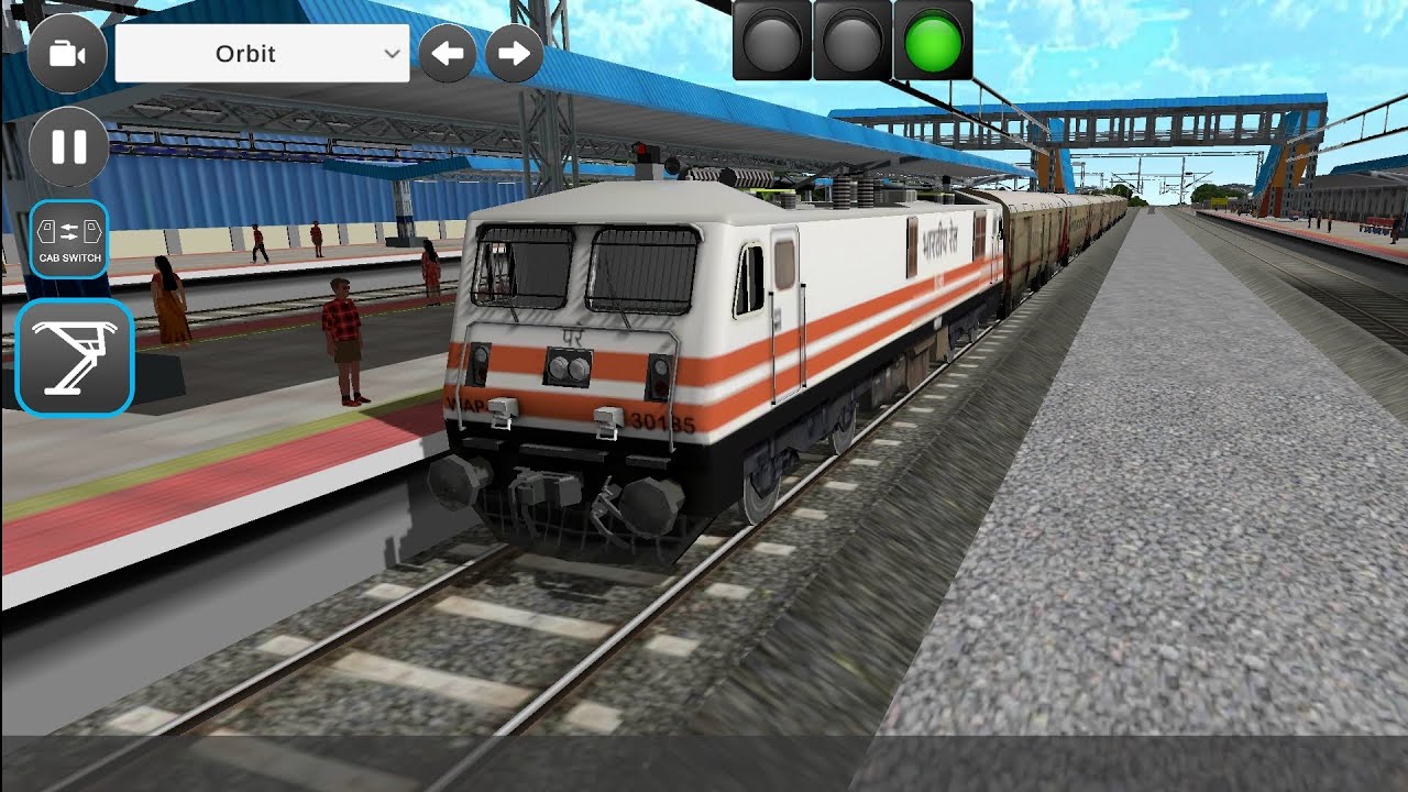 Train Simulator gamePlay 🎮🚄💨🔥 ( @JeetBabu-1100 ) Train Simulator Video Game 🎯🎮🚄🔥