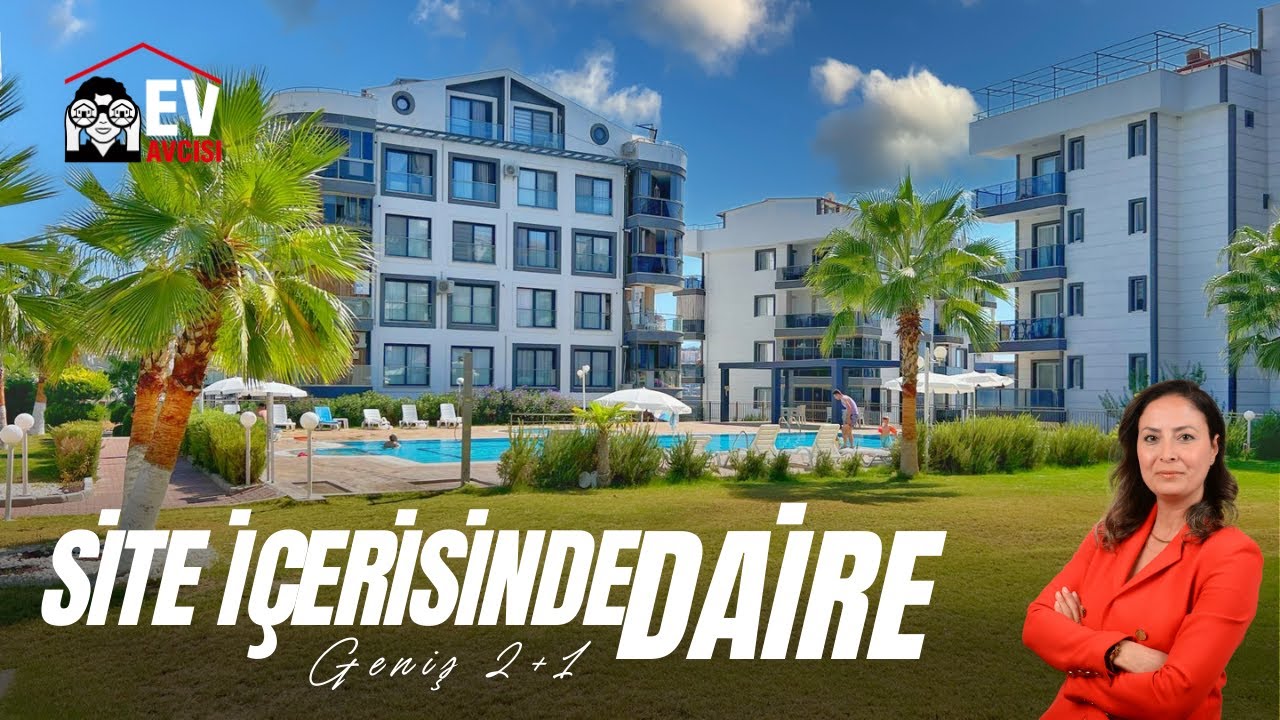 Kuşadası'nda Site İçerisinde Doğalgazlı, Satılık Geniş 2 Oda 1 Salon Daire I Kuşadası Satılık Daire