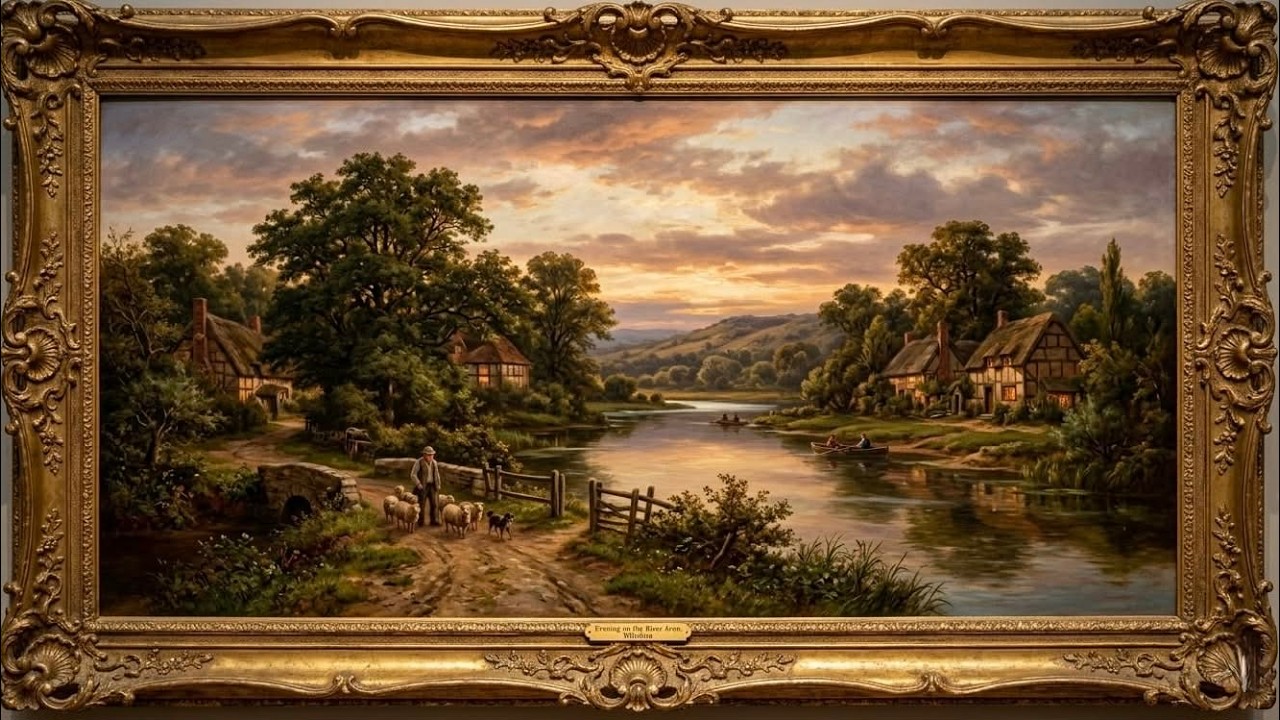 Old‑World Countryside Calm. Hours of Silent Art Ambience. Screensaver or background artwork