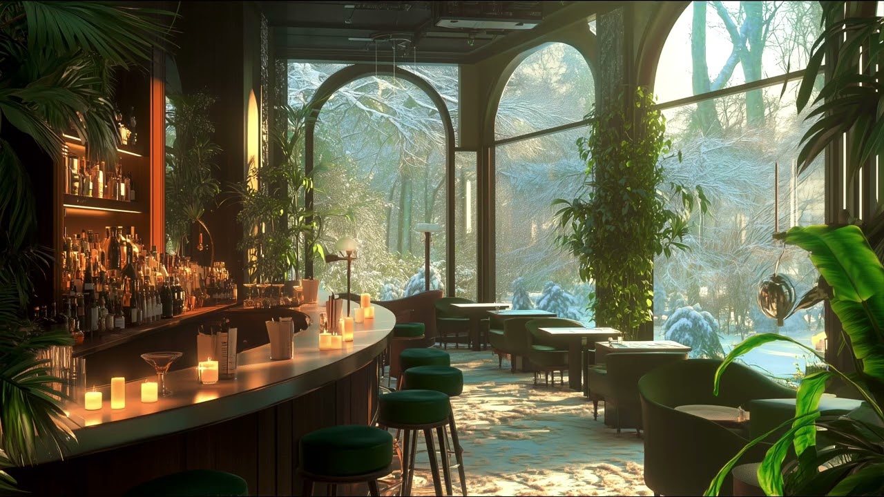Cozy 4K Rainy Bar 🌧️ | 5-Hour Smooth Jazz Escape