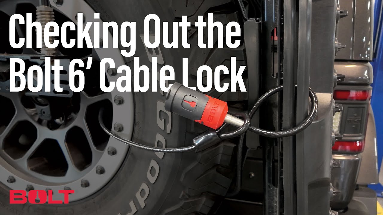 How to Set & Install the Bolt Lock 6' Cable on Jeep Wrangler JL — Securing Action Trax on My Spare
