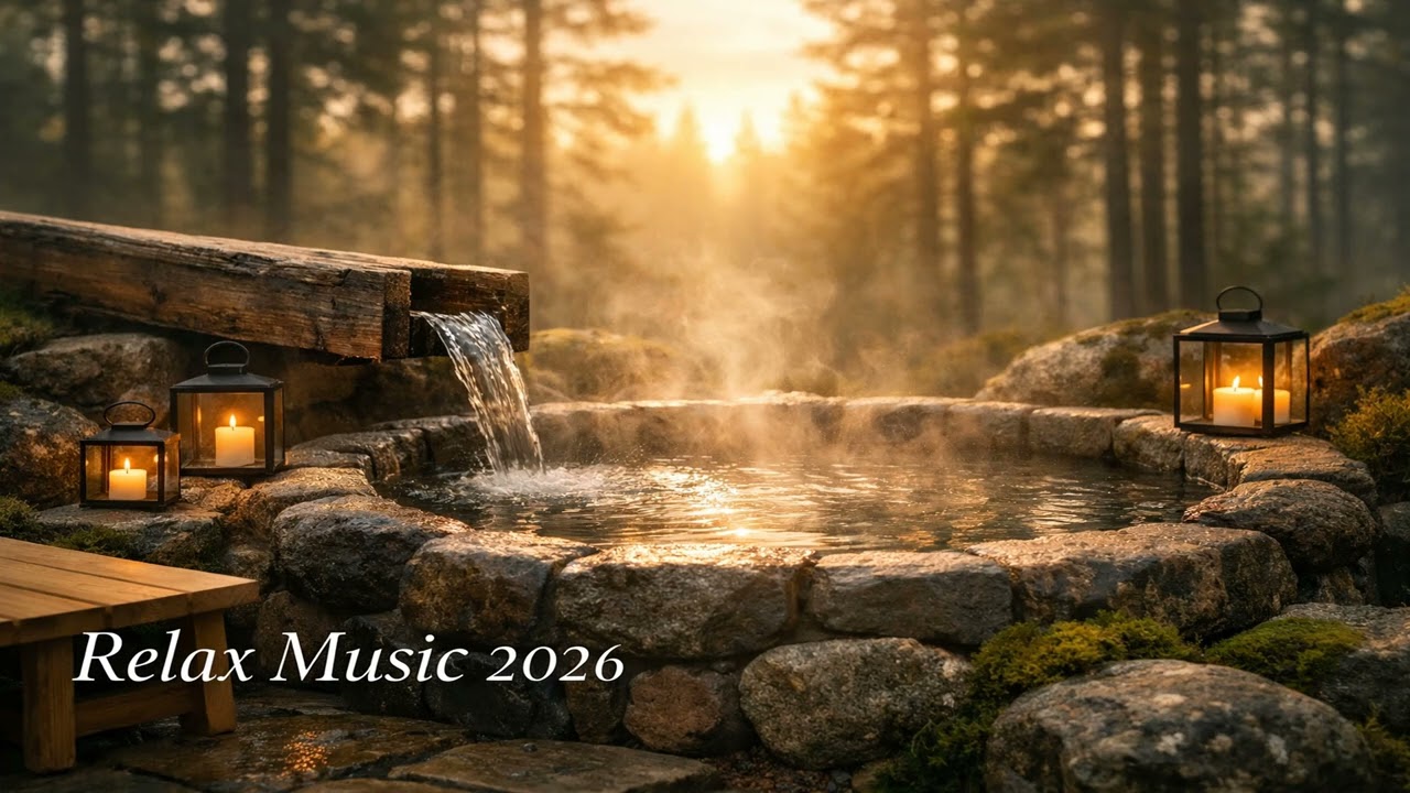 Relaxing Sleep Music with Bamboo Water Sound - Meditation, Sleep Music, Calming Music, Stress Relief