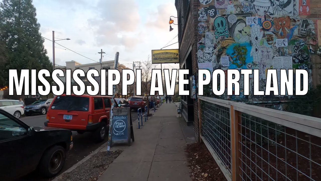 N Mississippi Ave North Portland Neighborhood 2019 Walking Tour GoPro Hero8 Black 4K