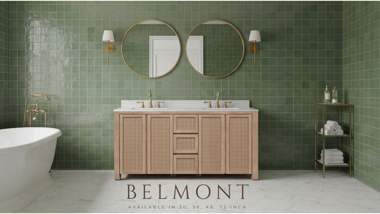 Belmont Collection Bathroom Vanity in Toffee Latte