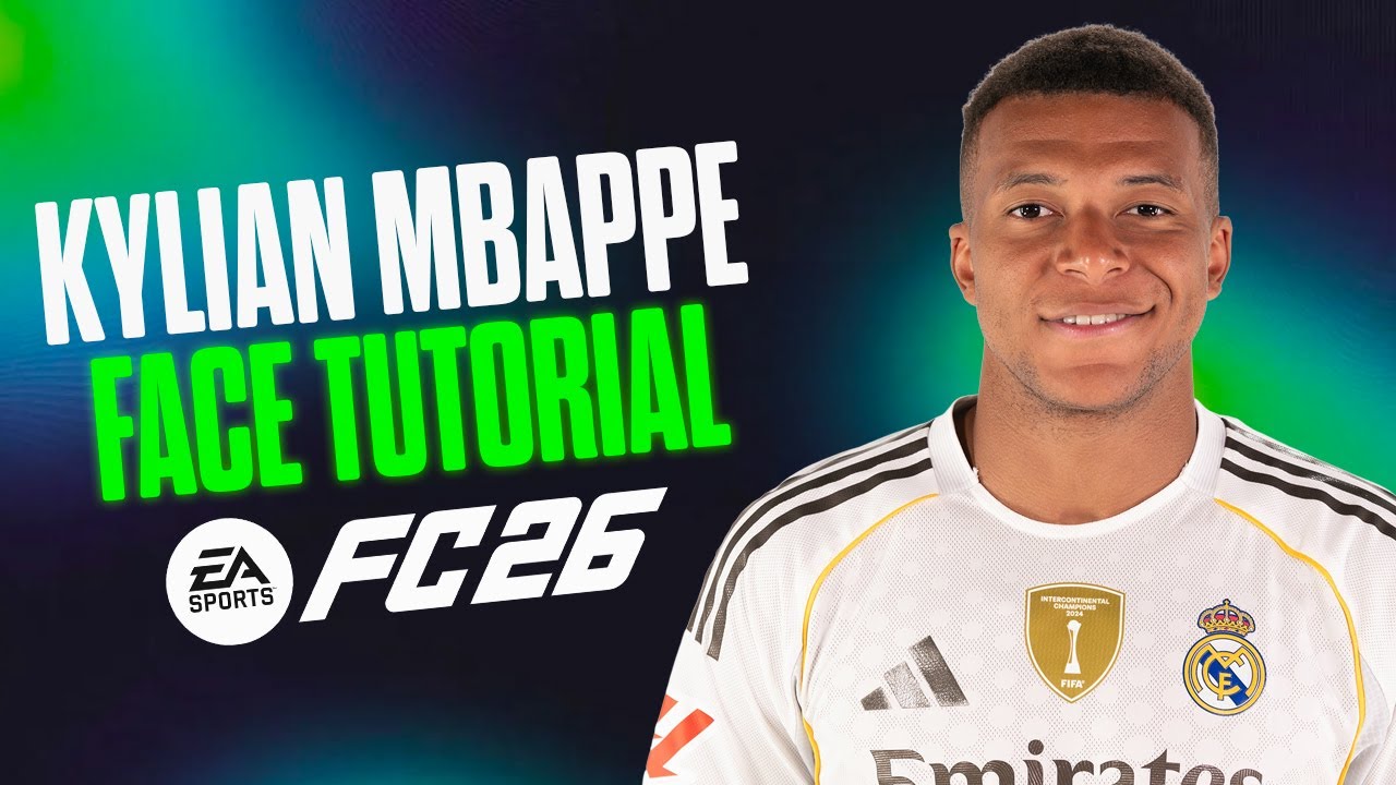 Как сделать КИЛИАНА МБАППЕ в EA FC 26 - Создание лица в Pro Clubs и Карьере