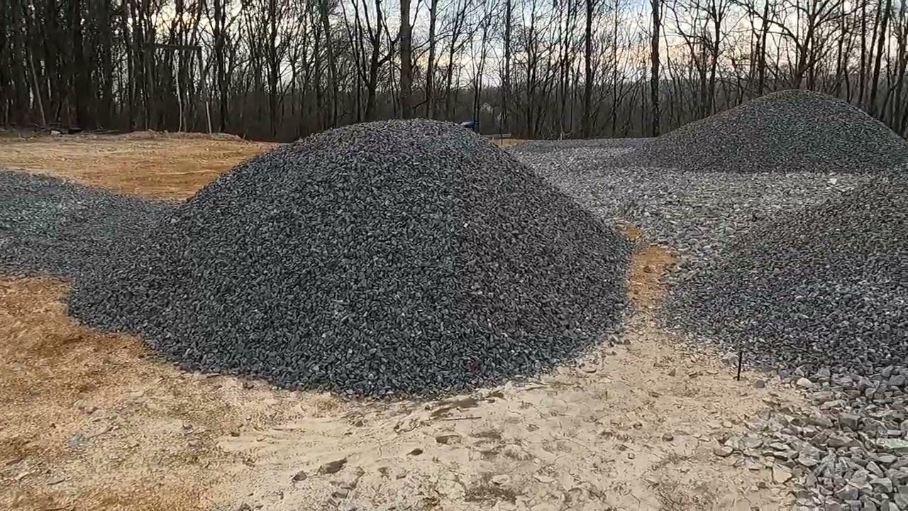 prepareing ground for new building
