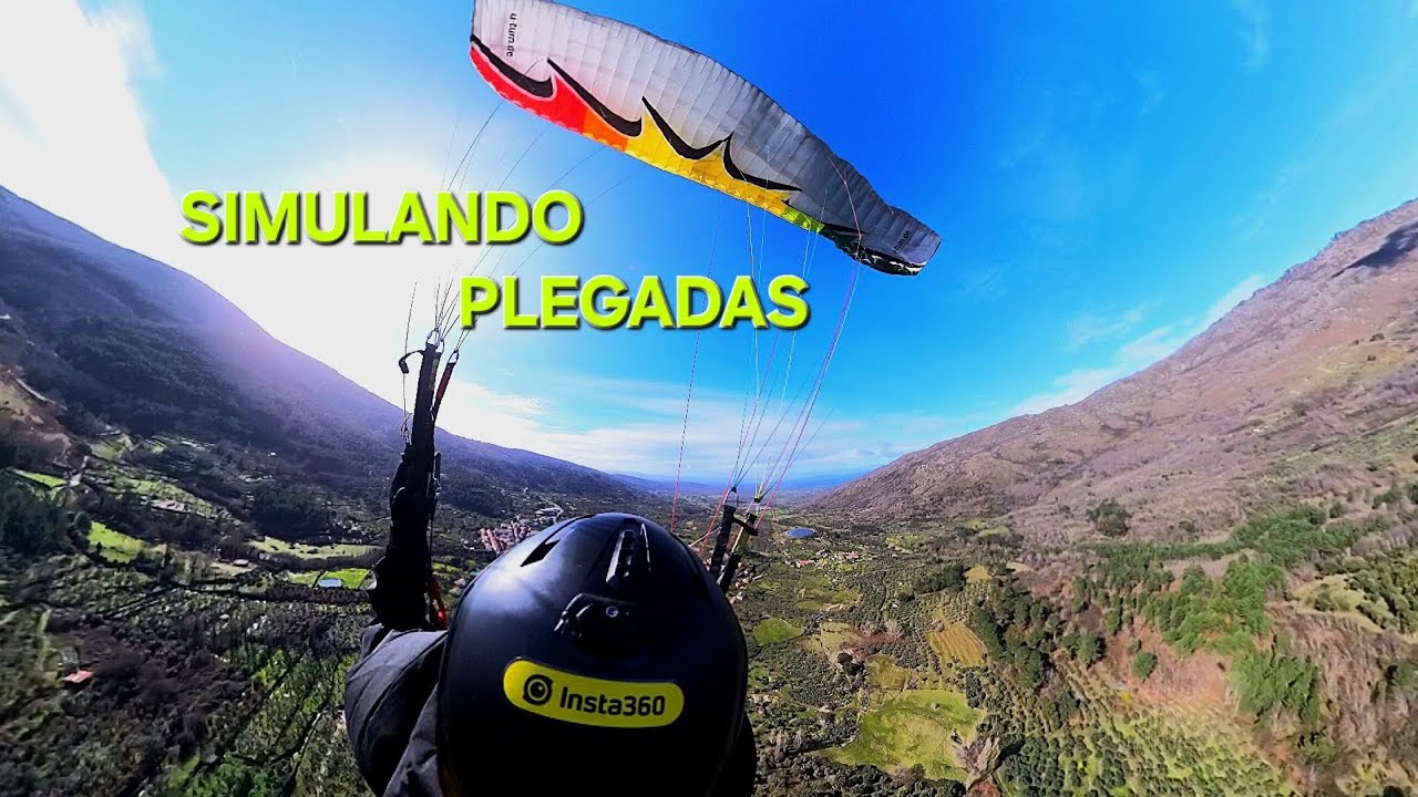 Simulacro de plegadas en Parapente 